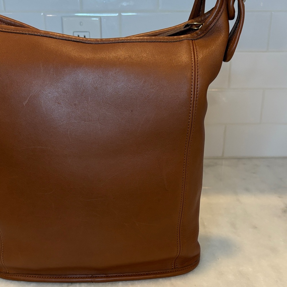 Coach Brown Leather Hobo Bag Vintage - Picture 5 of 16